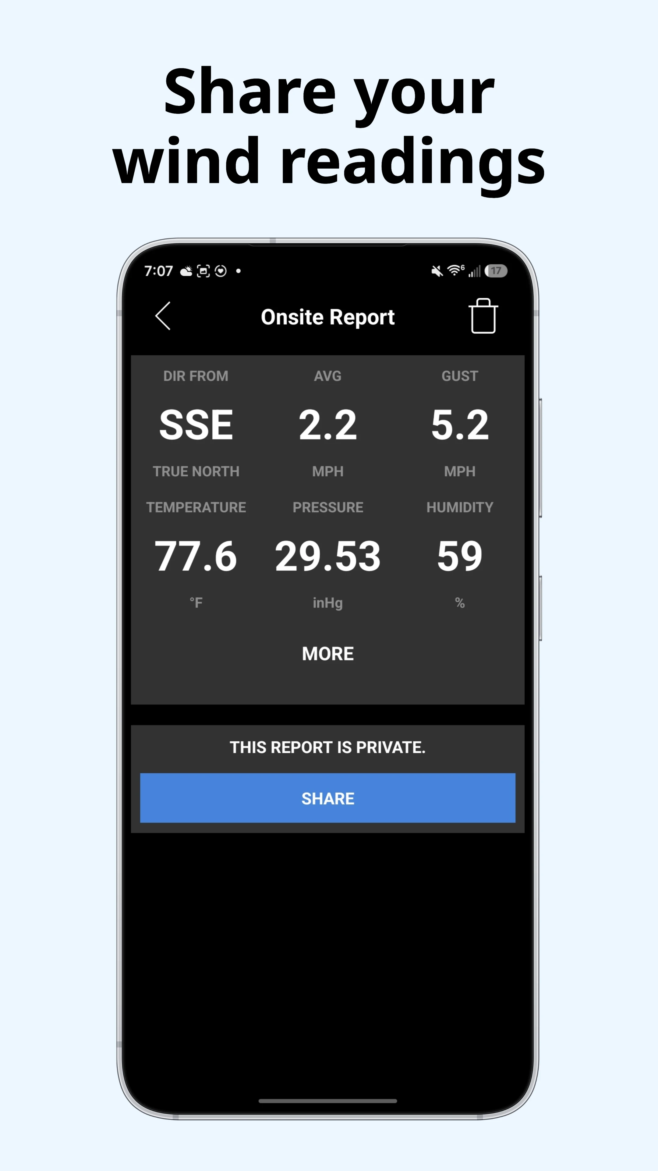 Wind & Weather Meter screenshot
