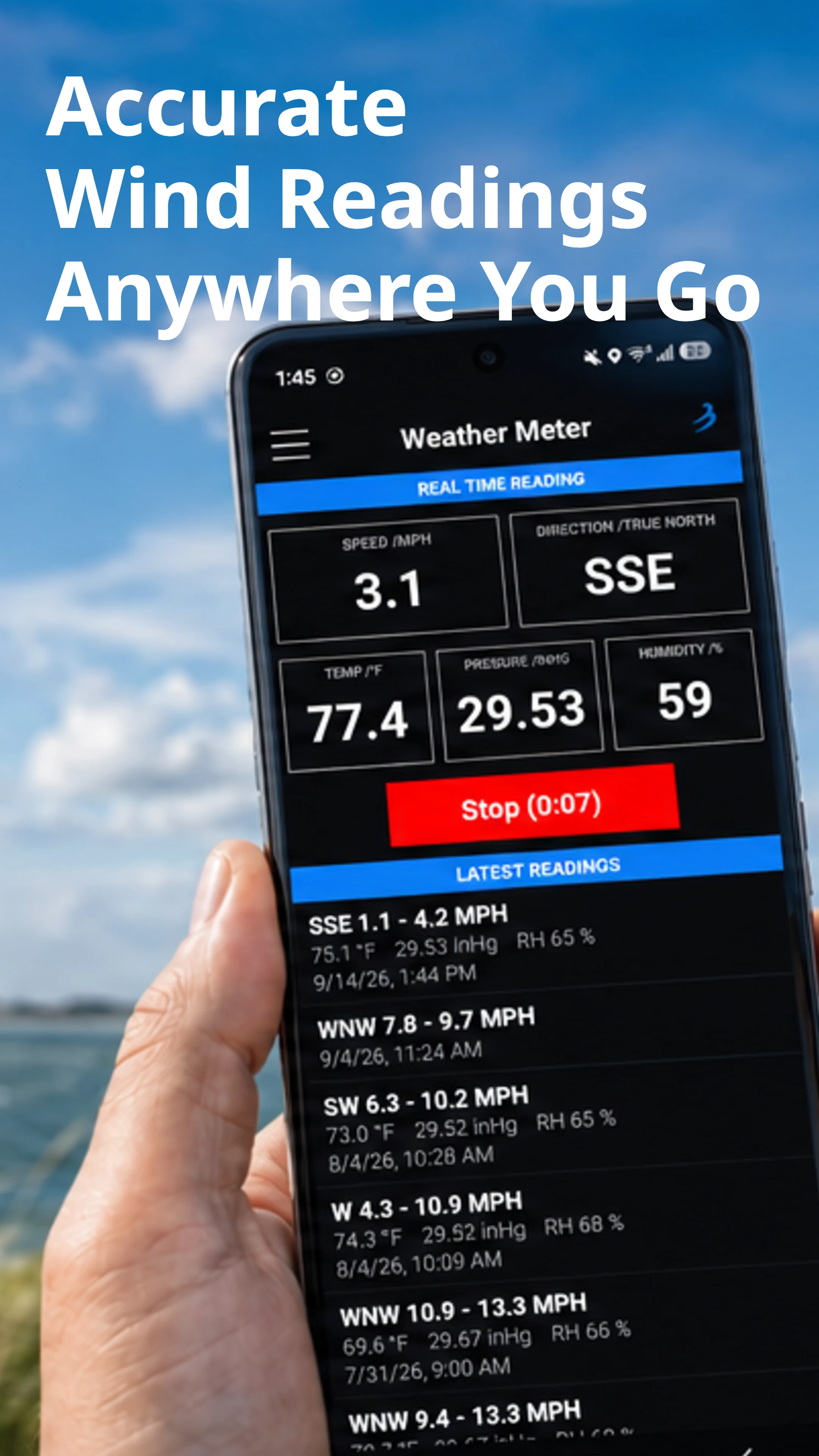 Wind & Weather Meter screenshot