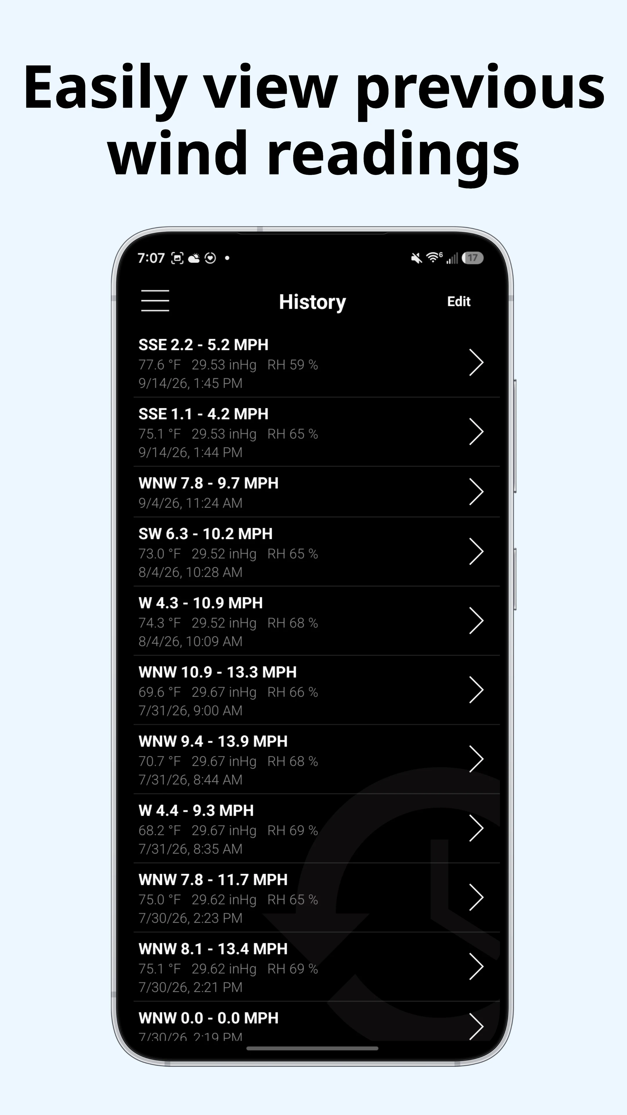Wind & Weather Meter screenshot